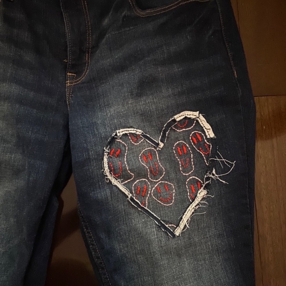 These are about a size 12-14 (not exactly sure)